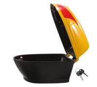 INOOMP Small Motorcycle Rear Box Plastic Tail Trunk Storage Case Fine Texture and Simple to Use Design Universal Motorbike Rear Storage for Convenient Travel