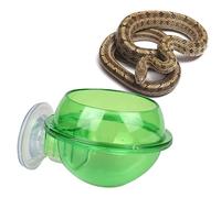 INOOMP Small Pet Drinking Bowl with Suction Cup for Reptiles and Lizards, Turtle Water Feeder Container for Terrariums and Aquariums, Compact Reptile Feeder Accessory