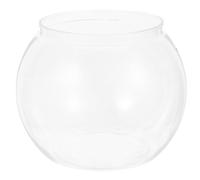 INOOMP Small Plastic Fish Bowl Aquarium for Desktop Use, Convenient and Sturdy Globe Fish Tank, for Home or Wedding Decoration Good View the Interior