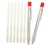 INOOMP Soapstone Holder with Holders and Refills for Welders Removable Marking Pens for Steel Aluminum Castings Textured Grip for Secure Use in Welding and Fabrication Tasks