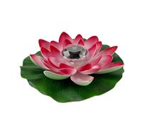 INOOMP Solar Floating Lotus Light Led Decorative Lotus Lamp for Courtyard Pool Petals Outdoor Garden Decoration