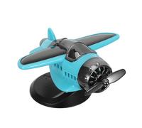 INOOMP Solar Powered with Quiet Rotating Function Airplane Car Air Freshener Lightweight Abs Material Aromatherapy Diffuser for Automotive Travel and Vehicle Interior Decoration