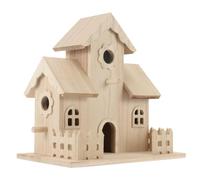 INOOMP Solid Wood Bird's Nest Decoration Wooden Bird Houses for Garden Indoor Use Bird Nest Box for Wildlife Garden
