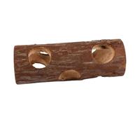 INOOMP Solid Wood Pipe Toys for Hamster Tunnels Natural Hideouts for Guinea Pig House Small Animal Tunnel Toys for Hamster