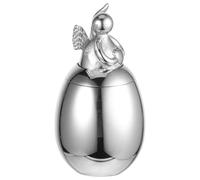 INOOMP Stainless Steel Pet Urn for Dogs and Pet Ashes, Silver Compact Memorial Urn with Sealed Well Design, Small Metal Ashes Keepsake Pot Suitable for Funeral and Home Display