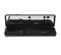 INOOMP Steel Tip Dart Storage Box Carrying Case with Shaft and Tip Rack, Lightweight Portable Plastic Protection Organizer for Darts Accessories, Black Compact Case for Travel and Game