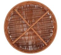 INOOMP Storage Basket Fruit Basket with Lid Multipurpose Handwoven Candy and Snack Holder for Kitchen and Living Room