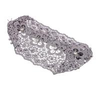INOOMP Stretchy Lace Headband with Artificial Pearl and Plum Blossom Pattern, Classic Non-slip Hair Accessory Covering The Head for Birthday Party and Christmas