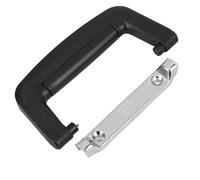 INOOMP Suitcase Handle Replacement Featuring Lightweight Design and Iron with Black ABS, Universal Carry Handle for Toolboxes and Cosmetic Cases, Suitable for DIY Use