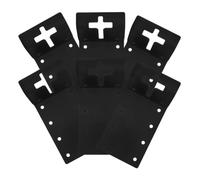 INOOMP T Post Stabilizer Brackets with Enhanced Stability and Easy Installation 6pcs Aluminium Material for Fence Panels and Planks for Fencing Projects and Multipurpose Vehicles