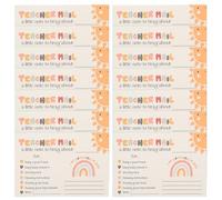 INOOMP Teacher Mail Cards Rainbow Happy Mail 50Pcs Positive Postcards for Classroom Parent-Teacher Bonding Preschool Kindergarten Elementary