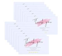 INOOMP Thank You Cards and Simple Colour Matching Design to Convey Appreciation 60pcs with Envelopes, Elegant Paper Cards Featuring Chic Look Easy Carrying for Small Business for Online