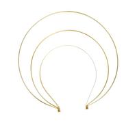 INOOMP Three-layer Circle Headband Iron Material Wedding Queen Hairhoop Headdress