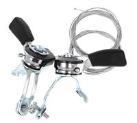 INOOMP Throttle Design and Adjustable Bicycles Flexible Operation Aluminum Stem Mount Shift Lever with Ergonomic Control Cable with Smooth Operation for Bike Use