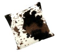 INOOMP Throw Pillow Cover Home Pillow Protector with Hidden Zipper Cow Print Polyester Decorative Cushion Case Easy Installation for Household Winter Use