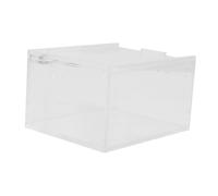 INOOMP Transparent Acrylic Reptile Feeding and Breeding Box Pet Habitat for Spiders Lizards Frogs Corn Snakes with Easy Observation and Cleaning