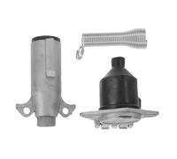 INOOMP Truck 7-way 24v Trailer Plug and Socket Set with 7 Pin Connector - Semi Trailer Electrical Adapter Kit for Recreational Vehicle and Camper Towing and Replacement