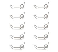 INOOMP Trumpet Watergate Key Spring Set Replacement Accessories 10pcs Easy to Replace and Portable Made of Iron Silver Finish Suitable for French Horn and Tuba Maintenance