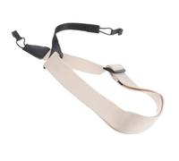 INOOMP Ukulele Strap Adjustable Buckle Small Width Design for Comfortable Shoulder Support during Practice and Performance Sessions White