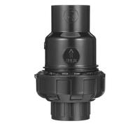 INOOMP Upvc Check Valve Non-Return Flap Valve One-Way Water Conducting for Industrial and Plumbing Applications with Sturdy Black Material