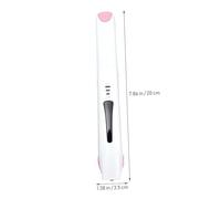 INOOMP USB Cordless Mini Hair Straightener and Curler Temperature Rechargeable Styling Tool for Men and Women Portable Lightweight Travel Hair Dryer and Smoothener in Pearl White