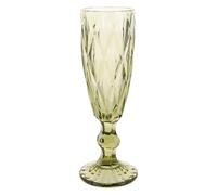 INOOMP Vintage Embossed Glasses Thickened Glass Goblet Retro Design for Special Events and Everyday Use Sturdy Green Decorative Wine Cups