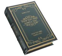 INOOMP Vintage Green Medium Simulation Book Decor, Fake Book Prop for Living Room, Study, Office Decoration, European Retro Style Desktop Ornament, Photo Shoot Accessory