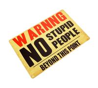 INOOMP Vintage Iron Garden Warning Sign Private Property Caution Plate Outdoor Retro Decor Fade-resistant Safety Reminder for Home