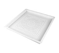 INOOMP Vintage Pattern Plastic Concrete Molds for Chinese-Style Courtyard Parks with Antique Design, Easy and Fast Construction, Quick Shape and Demold, for Outdoor DIY Paving and Path