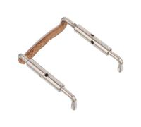 INOOMP Violin Chin Rest Shaft Screws Metal Clamp Replacement Parts for Violins Integrated Design Easy Adjustment Professional Repair Kit Silver