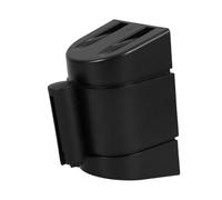 INOOMP Wall Mount Retractable Belt Barrier Retractable Crowd Control Safety Cordon for Public Spaces Black Plastic Housing for Stadiums Airports and Train Stations