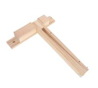 INOOMP Wall Mounted Wood Lamp Hanging Bracket with Folding Arm Walnut Color Thickened Wall Bracket for Bedroom and Study Pendant Light