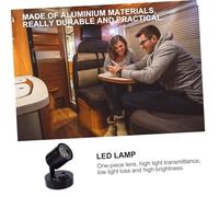 INOOMP Warm White LED Wall Light Aluminum Rv Suction Lamp for Motorhomes Yachts and Boats Low Voltage Ceiling Light for Indoor Outdoor Use in Cabinets and Wardrobes