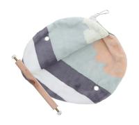 INOOMP Warm Wooden Bird Nest Bed for Parakeets and Small Birds with Cotton Lining, Easy to Clean Indoor Snuggle Hut Providing Warmth and Comfort for Winter