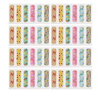 INOOMP Waterproof Breathable Adhesive Bandages 50pcs Pe Material Bandages that Avoid Secondary Injury and Will Not Stick to Wound for Small Wounds for Outdoor Activities