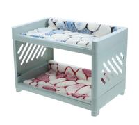 INOOMP Wear-resistant Hamster Bed with Cozy Hideaway Nest for Small Pets Multi-functional Chinchilla and Rabbit Shelter Easy-clean Fleece Liner Suitable for Guinea Pigs Random Color