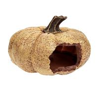 INOOMP Wear-resistant Pumpkin Reptile Hideout Decorative Terrarium Accessory for Snakes and Lizards Realistic Cave for Climbing Pets for Desert Landscapes