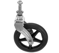 INOOMP Wheelchair Front Caster Wheel Assembly with Bearing 6-inch Black Wheel Replacement for Mobility Aids and Walkers Compatible with Manual Wheelchairs