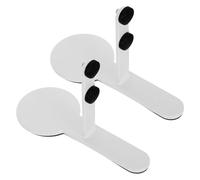 INOOMP White Pegboard Panel Desktop Stand Iron Pegboard Table Fixing Accessories High Load Capacity Workspace Organizer for Craft Rooms