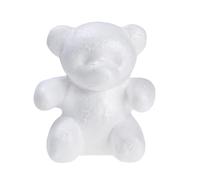 INOOMP White Polystyrene Bear Shape Foam Model for DIY Craft Projects and Flower Arranging, Decorative Accessories for Art Projects and Making