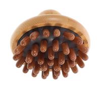 INOOMP Wide Tooth Comb Detangler Handheld Massager Mushroom Shape Wooden Body Sculpting Tool for Neck and Limb Muscle Relief