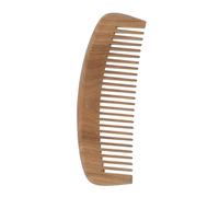 INOOMP Wide Tooth Wooden Detangling Comb for Curly Wavy Hair Ergonomic Crescent Shape Scalp Massager Handcrafted Natural Wood Brush Reduces Breakage and Split Ends for Wet Dry Styling