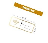 INOOMP Wifi Password Sign Acrylic Board with Rewritable Chalk Surface, 20X8Cm Display for Guest Rooms and Hotels, Wall Hanging Network Access Indicator