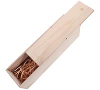 INOOMP Wine Storage Carrier and Rope Bottle Handle Wooden Single Box with Lightweight Portable Thanksgiving for Gatherings
