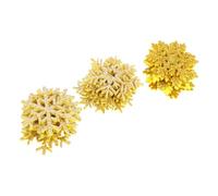 INOOMP Winter Theme Snowflakes Sew on Patches 30Pcs Embroidered Applique for Clothing Craft Accessories