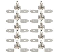 INOOMP Wire Rope Hangers 10 Pcs Cold Rolled Steel Photo Hook Hangers for Art Galleries Display Safe Easy Installation 3X1.6X0.8 Inches