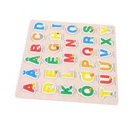 INOOMP Wooden Alphabet Puzzle Vietnamese Game for Enhances Observation Fine Motor Skills Fun Educational for Home Daycare and School