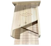 INOOMP Wooden Bat House for Garden Outdoor Bat Shelter with Unique Design and Handmade Craftsmanship, Beige Pet House Suitable for Yard Decor and Backyard Wildlife