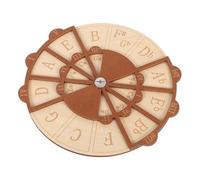 INOOMP Wooden Circle of Fifths Guitar Chord Training Wheel Music Theory Chart for Beginners and Adults Versatile Guitar Learning Aid Tool for Chord Practice Scale Progression and Melody