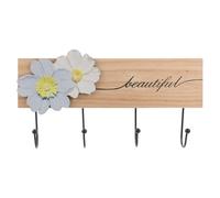 INOOMP Wooden Coat Hooks - Wall Mounted Hanger Rack- Rustic Hat Hooks - Heavy Duty Entryway Wall Hangers for Hanging Clothes Towel and Accessories